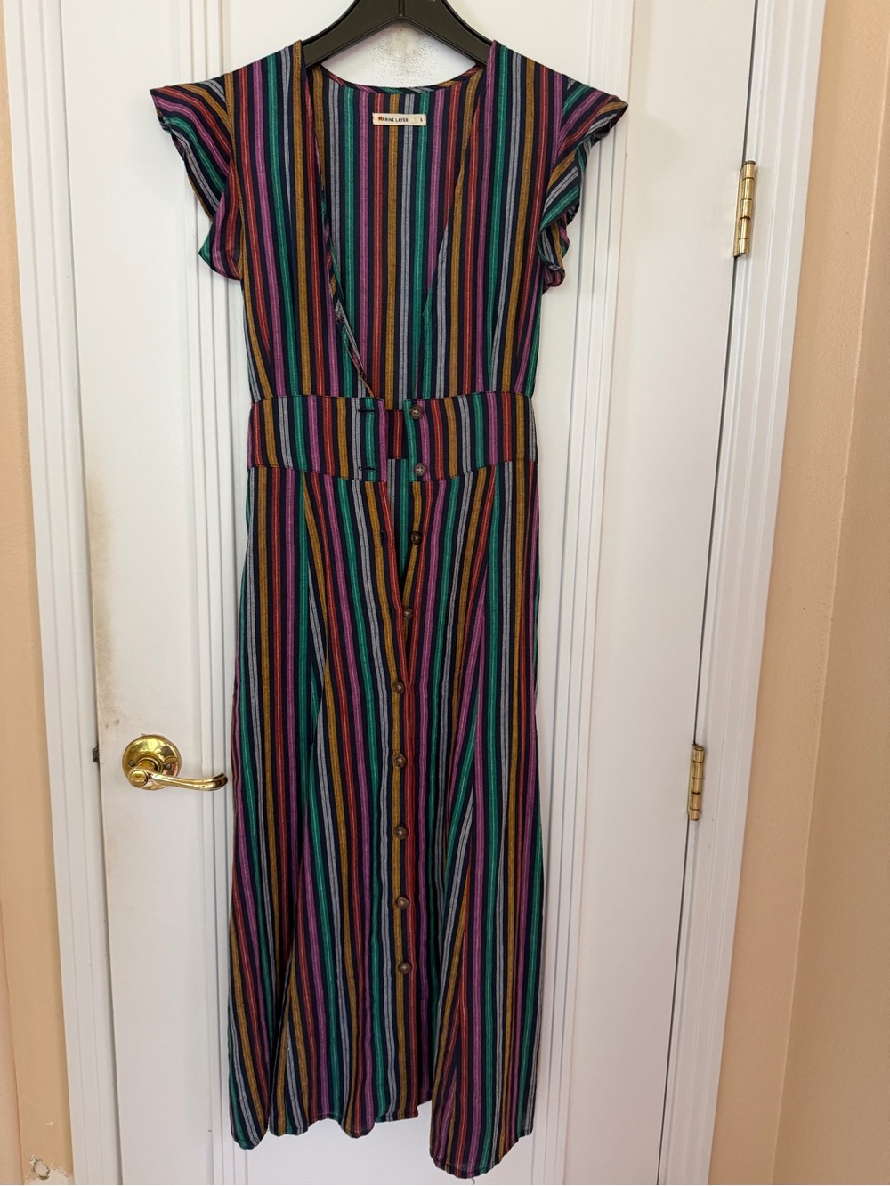 Marine Layer Camila Striped Long Dress S EUC